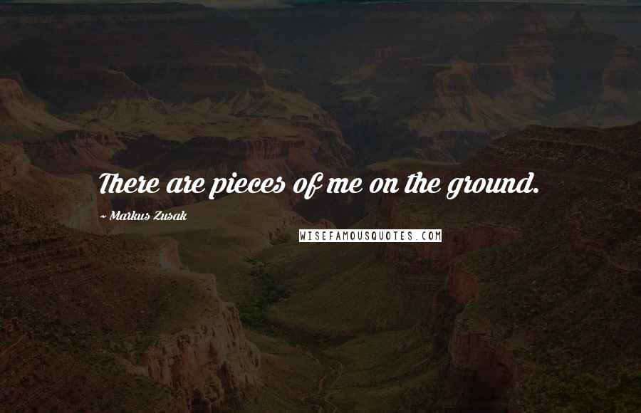 Markus Zusak Quotes: There are pieces of me on the ground.