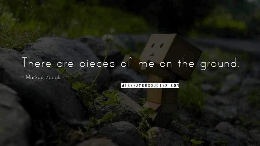 Markus Zusak Quotes: There are pieces of me on the ground.