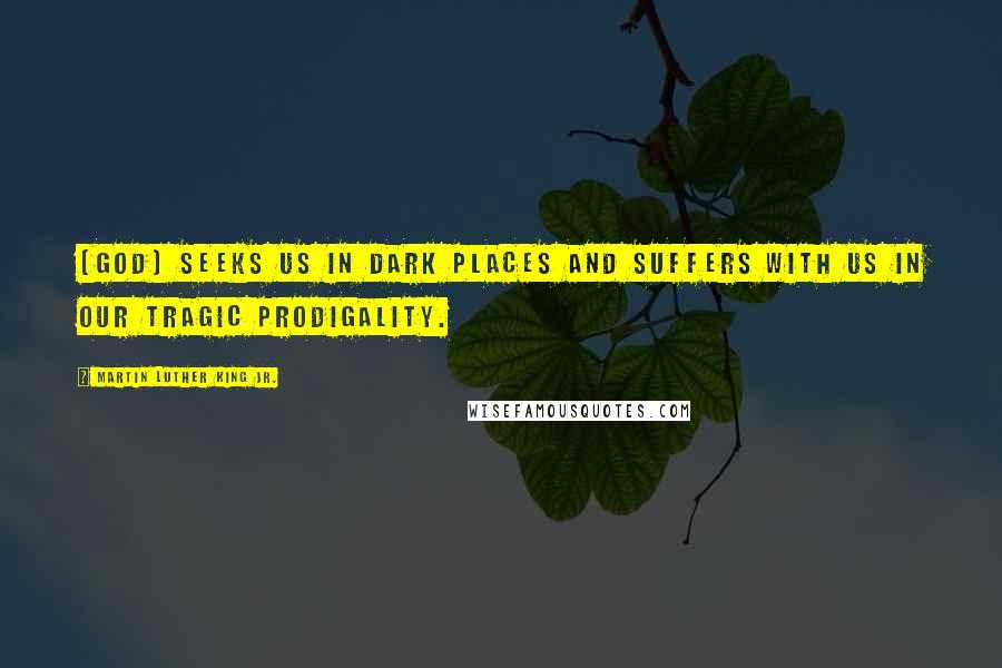 Martin Luther King Jr. Quotes: [God] seeks us in dark places and suffers with us in our tragic prodigality.