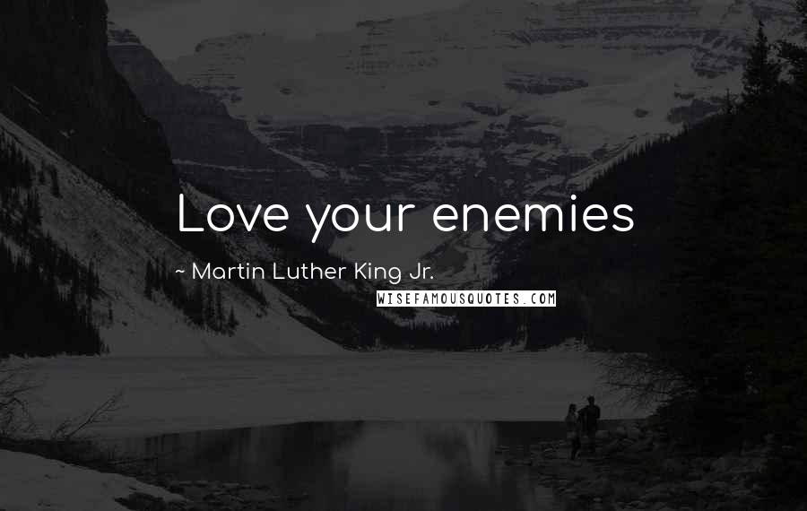 Martin Luther King Jr. Quotes: Love your enemies