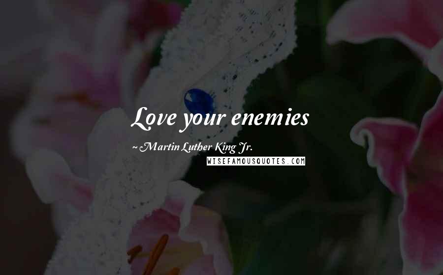 Martin Luther King Jr. Quotes: Love your enemies