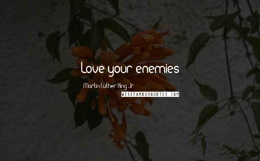 Martin Luther King Jr. Quotes: Love your enemies