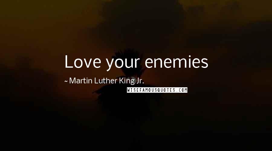 Martin Luther King Jr. Quotes: Love your enemies