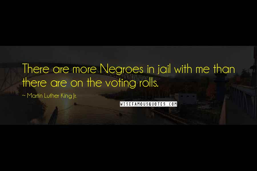 Martin Luther King Jr. Quotes: There are more Negroes in jail with me than there are on the voting rolls.