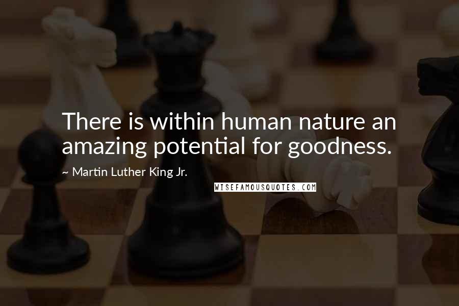 Martin Luther King Jr. Quotes: There is within human nature an amazing potential for goodness.