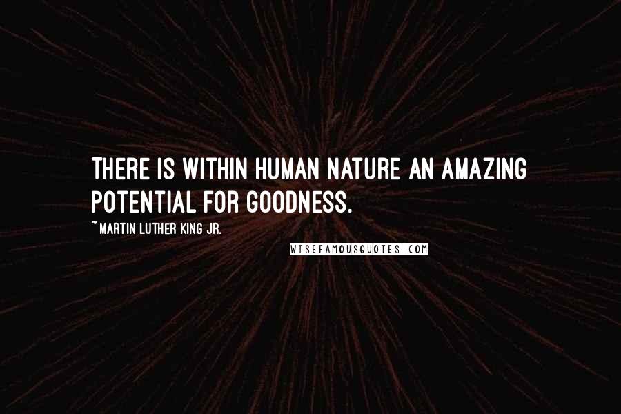 Martin Luther King Jr. Quotes: There is within human nature an amazing potential for goodness.