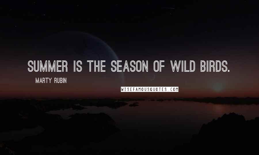 Marty Rubin Quotes: Summer is the season of wild birds.