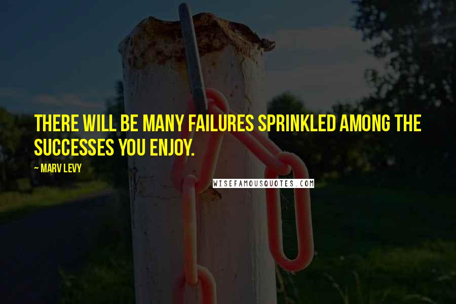 Marv Levy Quotes: There will be many failures sprinkled among the successes you enjoy.