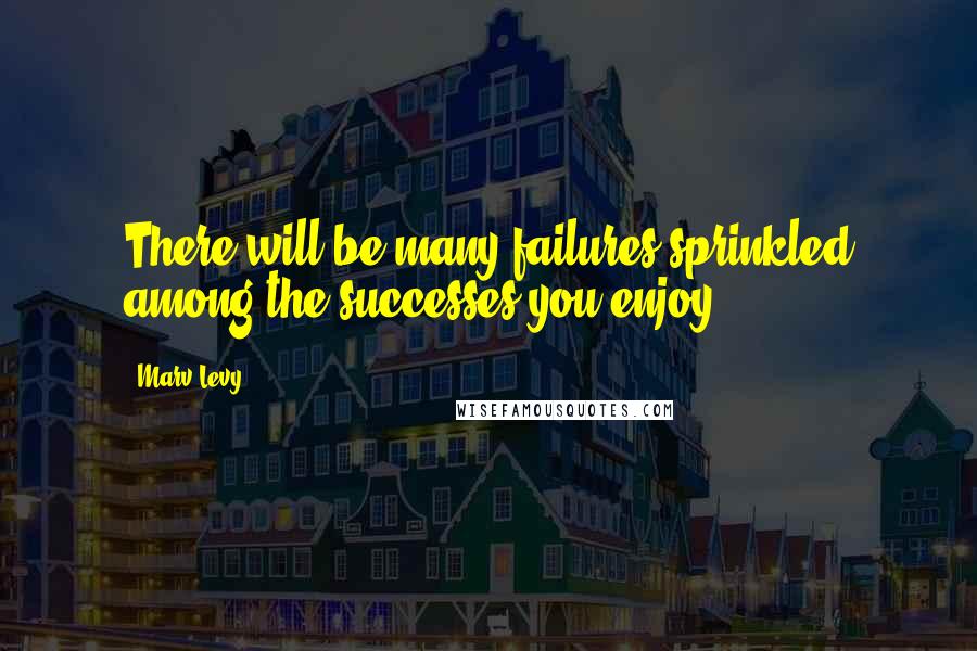 Marv Levy Quotes: There will be many failures sprinkled among the successes you enjoy.