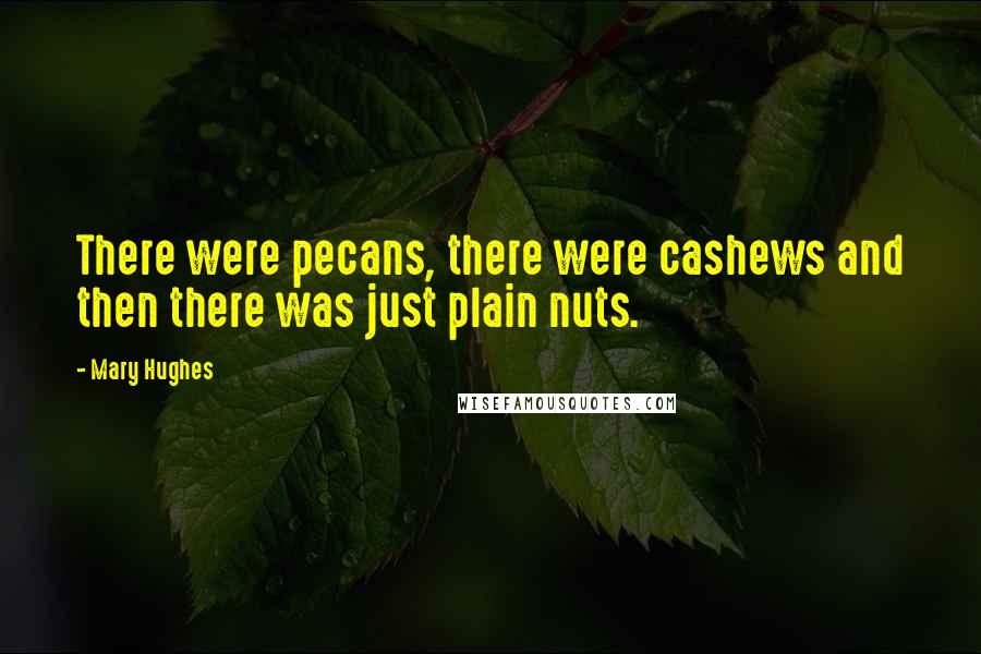 Mary Hughes Quotes: There were pecans, there were cashews and then there was just plain nuts.