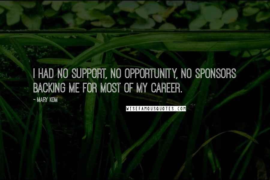 Mary Kom Quotes: I had no support, no opportunity, no sponsors backing me for most of my career.