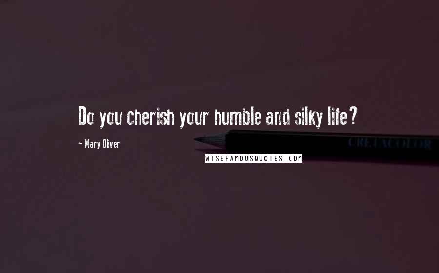 Mary Oliver Quotes: Do you cherish your humble and silky life?