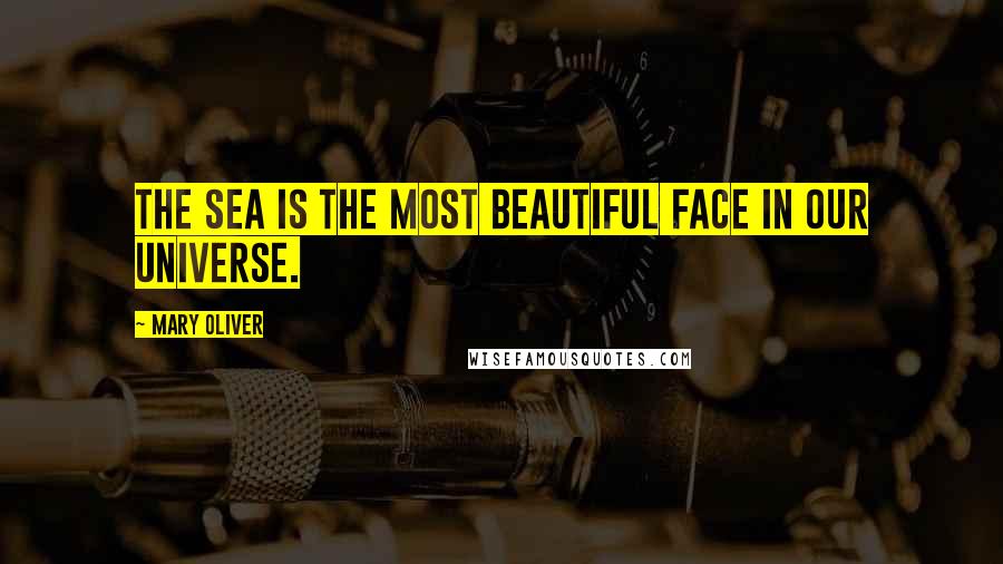 Mary Oliver Quotes: The sea is the most beautiful face in our universe.