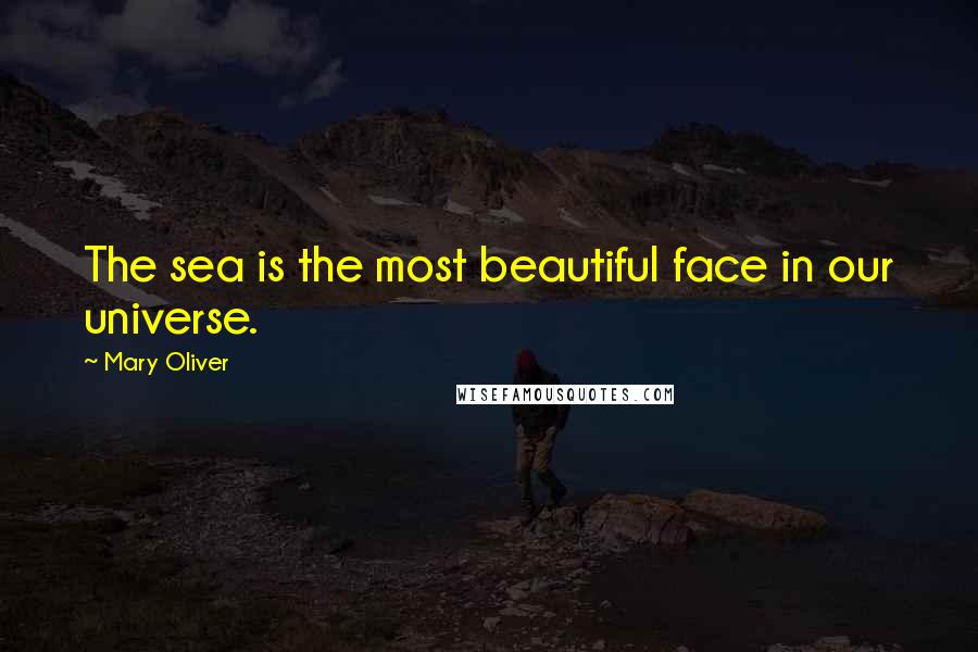 Mary Oliver Quotes: The sea is the most beautiful face in our universe.