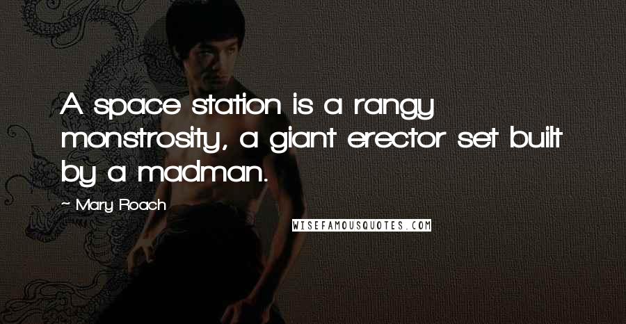 Mary Roach Quotes: A space station is a rangy monstrosity, a giant erector set built by a madman.