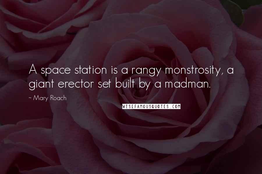 Mary Roach Quotes: A space station is a rangy monstrosity, a giant erector set built by a madman.