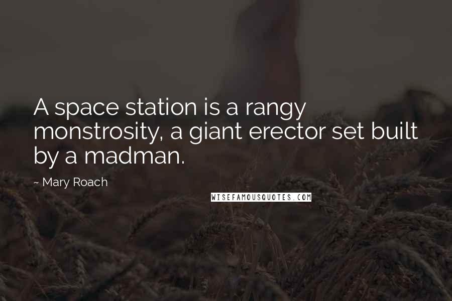 Mary Roach Quotes: A space station is a rangy monstrosity, a giant erector set built by a madman.