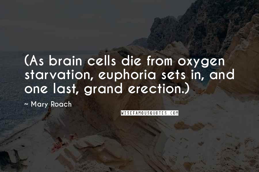 Mary Roach Quotes: (As brain cells die from oxygen starvation, euphoria sets in, and one last, grand erection.)