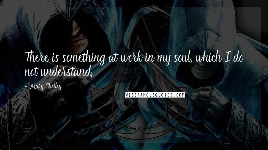 Mary Shelley Quotes: There is something at work in my soul, which I do not understand.