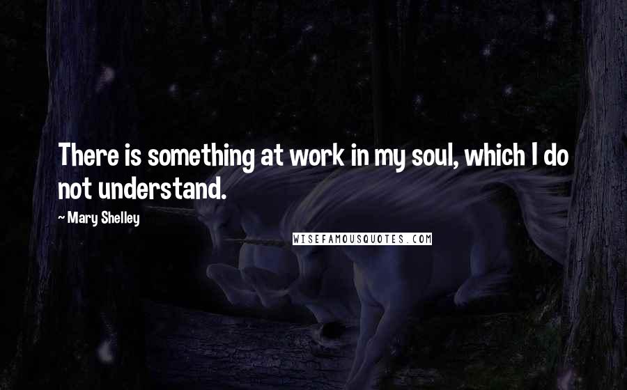 Mary Shelley Quotes: There is something at work in my soul, which I do not understand.