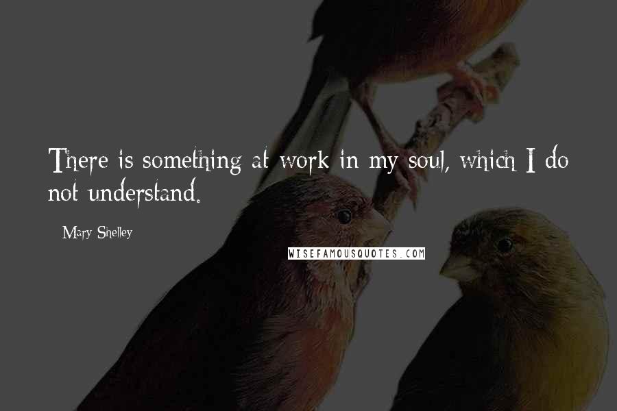 Mary Shelley Quotes: There is something at work in my soul, which I do not understand.