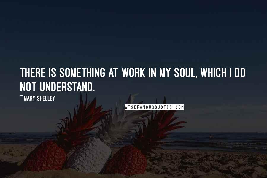 Mary Shelley Quotes: There is something at work in my soul, which I do not understand.