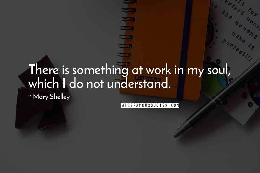 Mary Shelley Quotes: There is something at work in my soul, which I do not understand.