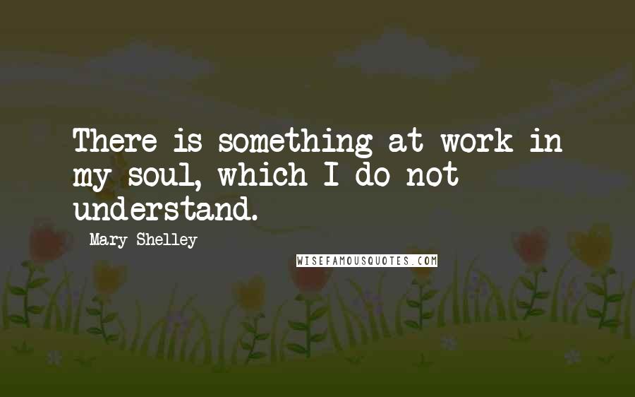 Mary Shelley Quotes: There is something at work in my soul, which I do not understand.