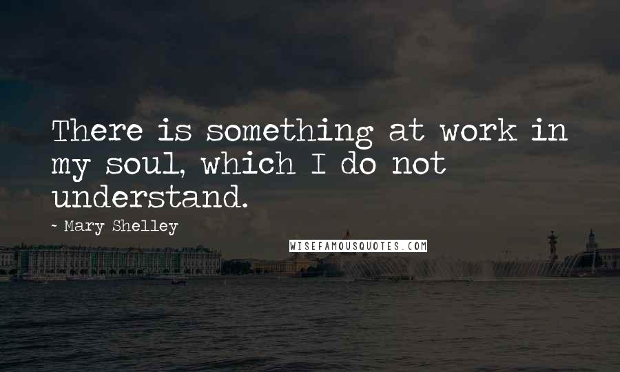 Mary Shelley Quotes: There is something at work in my soul, which I do not understand.