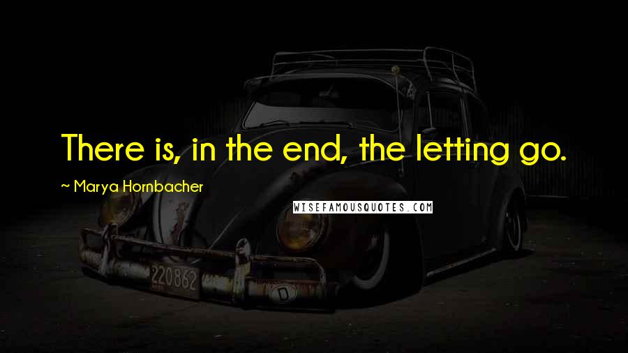 Marya Hornbacher Quotes: There is, in the end, the letting go.