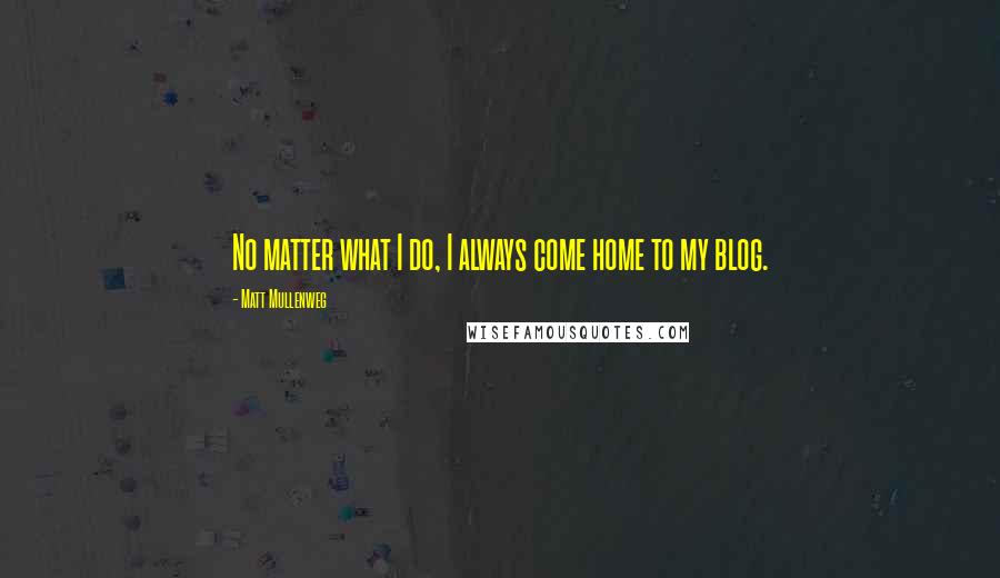 Matt Mullenweg Quotes: No matter what I do, I always come home to my blog.