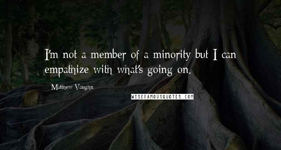 Matthew Vaughn Quotes: I'm not a member of a minority but I can empathize with what's going on.