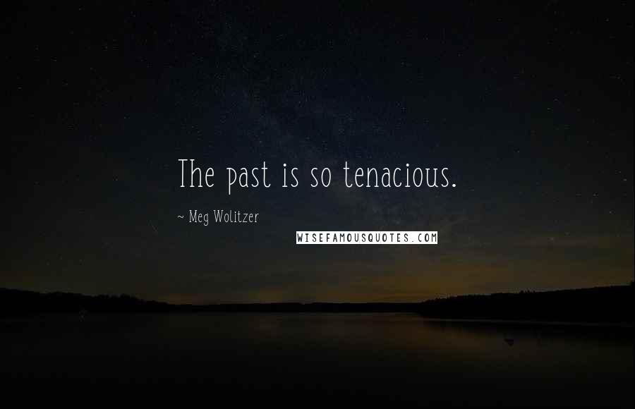 Meg Wolitzer Quotes: The past is so tenacious.