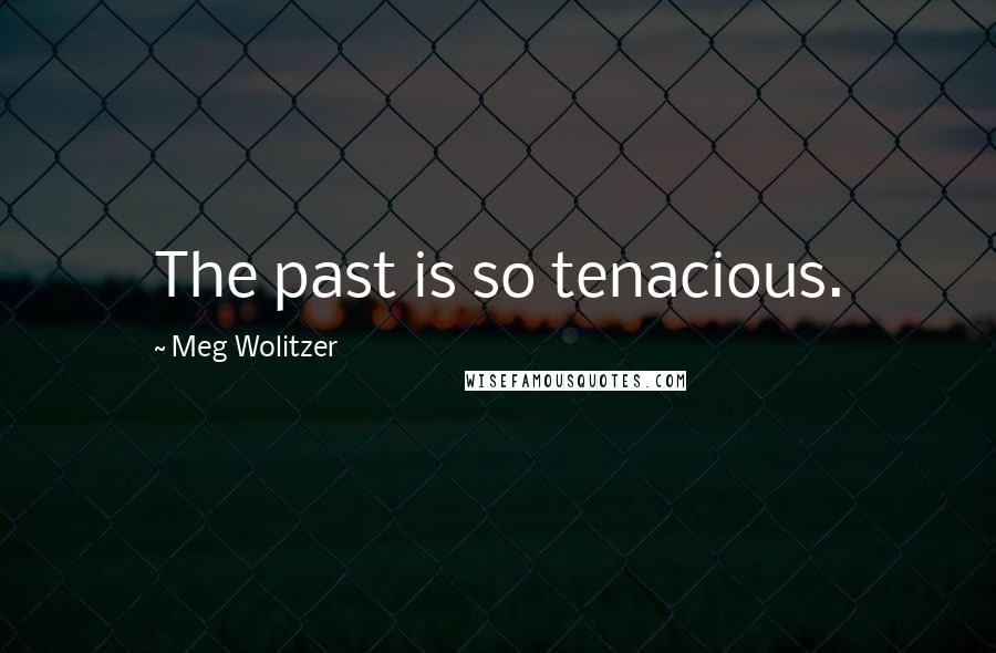 Meg Wolitzer Quotes: The past is so tenacious.