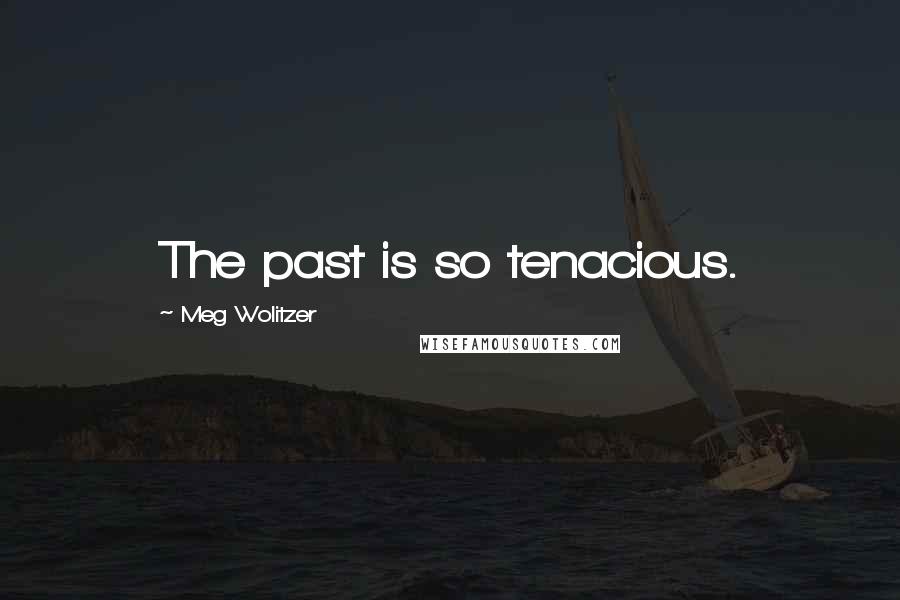 Meg Wolitzer Quotes: The past is so tenacious.