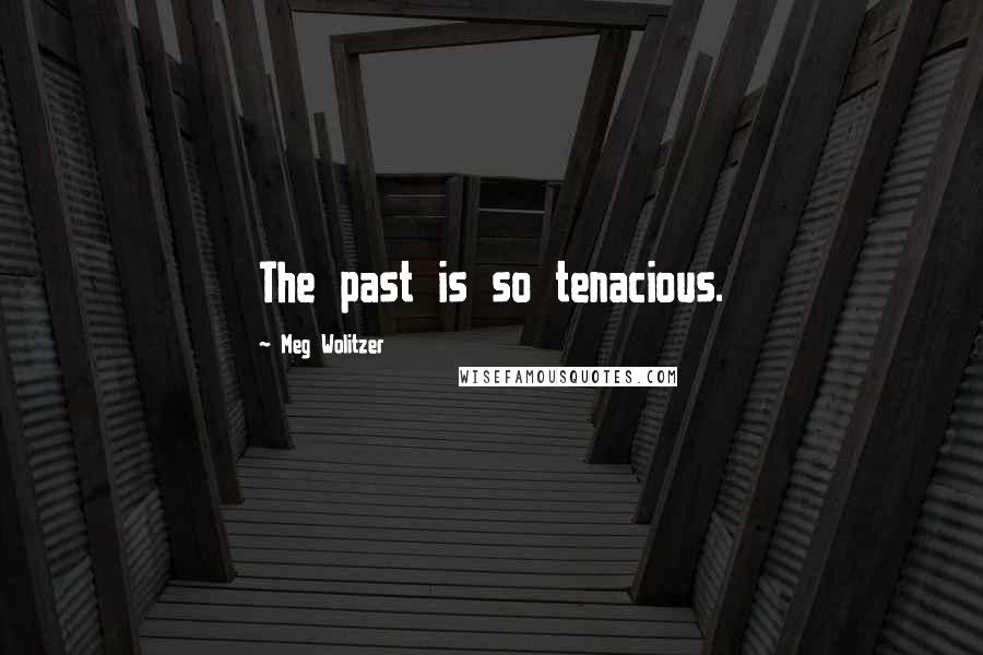 Meg Wolitzer Quotes: The past is so tenacious.