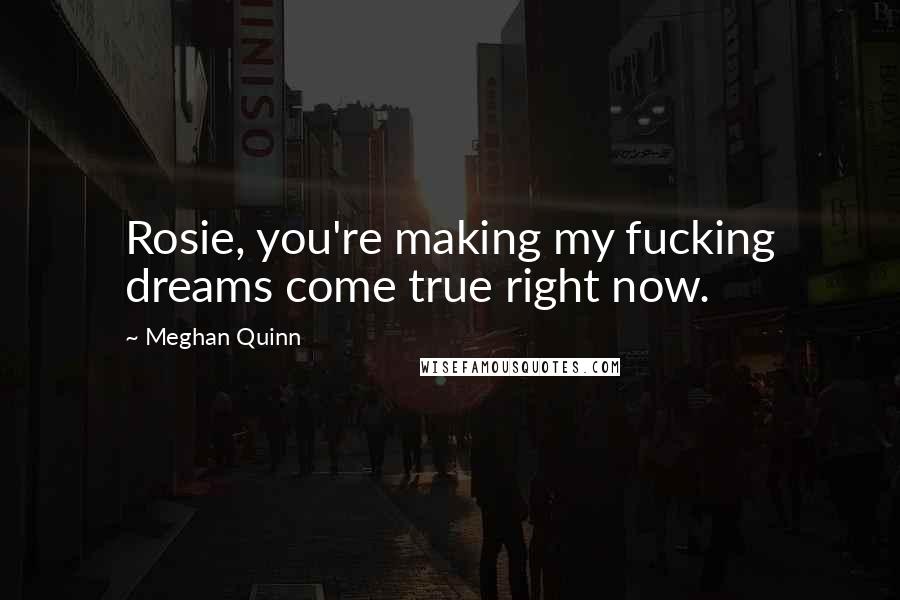 Meghan Quinn Quotes: Rosie, you're making my fucking dreams come true right now.
