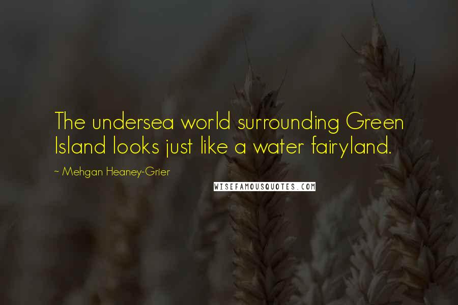 Mehgan Heaney-Grier Quotes: The undersea world surrounding Green Island looks just like a water fairyland.