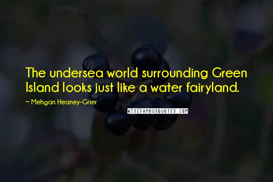 Mehgan Heaney-Grier Quotes: The undersea world surrounding Green Island looks just like a water fairyland.