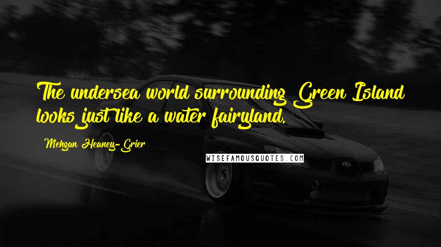 Mehgan Heaney-Grier Quotes: The undersea world surrounding Green Island looks just like a water fairyland.