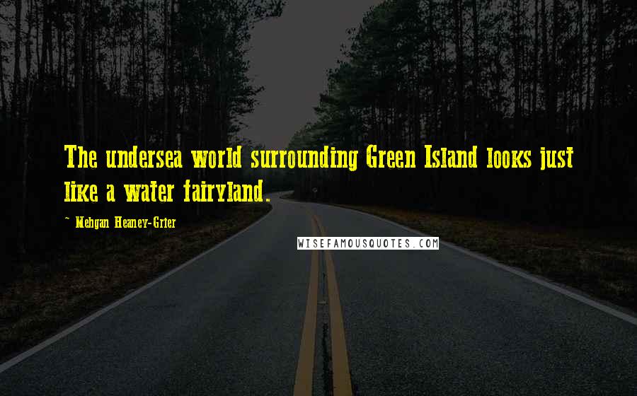 Mehgan Heaney-Grier Quotes: The undersea world surrounding Green Island looks just like a water fairyland.