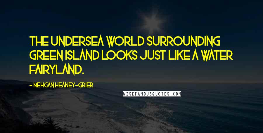 Mehgan Heaney-Grier Quotes: The undersea world surrounding Green Island looks just like a water fairyland.