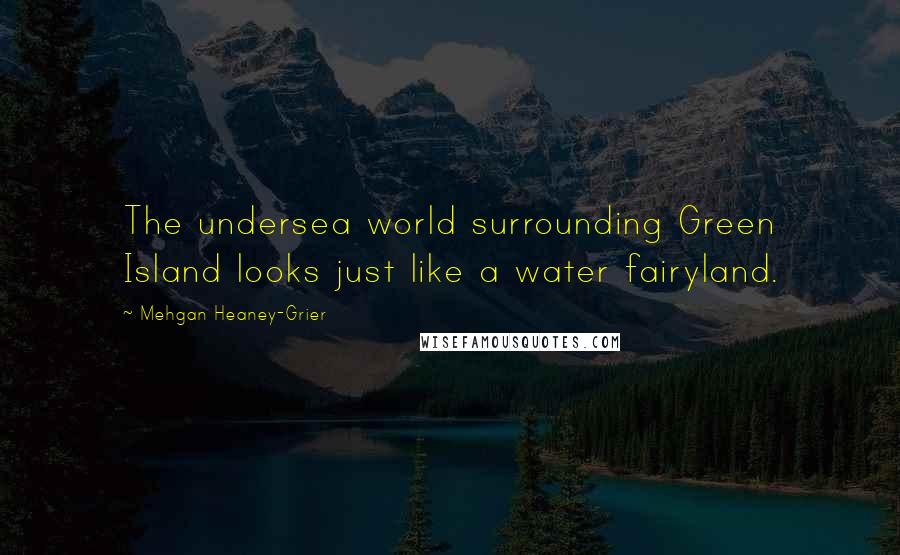 Mehgan Heaney-Grier Quotes: The undersea world surrounding Green Island looks just like a water fairyland.