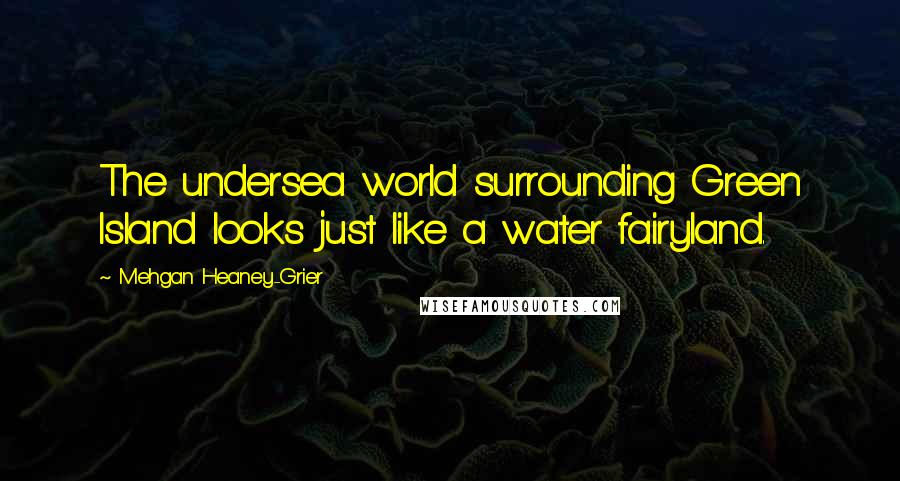 Mehgan Heaney-Grier Quotes: The undersea world surrounding Green Island looks just like a water fairyland.