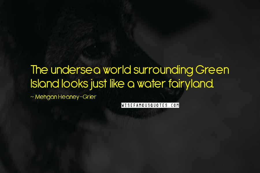 Mehgan Heaney-Grier Quotes: The undersea world surrounding Green Island looks just like a water fairyland.