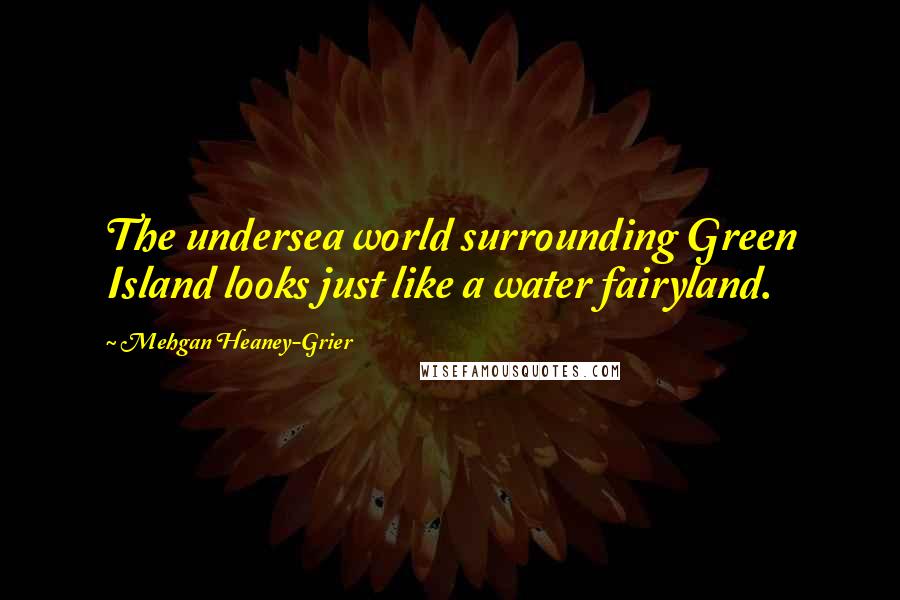 Mehgan Heaney-Grier Quotes: The undersea world surrounding Green Island looks just like a water fairyland.