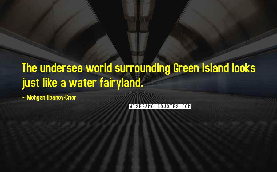 Mehgan Heaney-Grier Quotes: The undersea world surrounding Green Island looks just like a water fairyland.