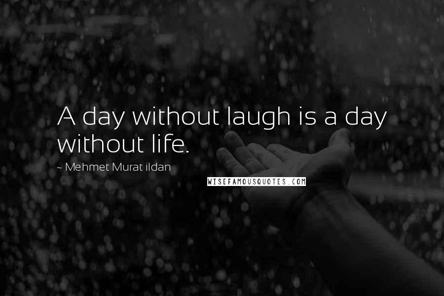 Mehmet Murat Ildan Quotes: A day without laugh is a day without life.