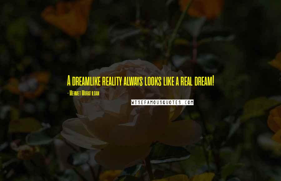 Mehmet Murat Ildan Quotes: A dreamlike reality always looks like a real dream!