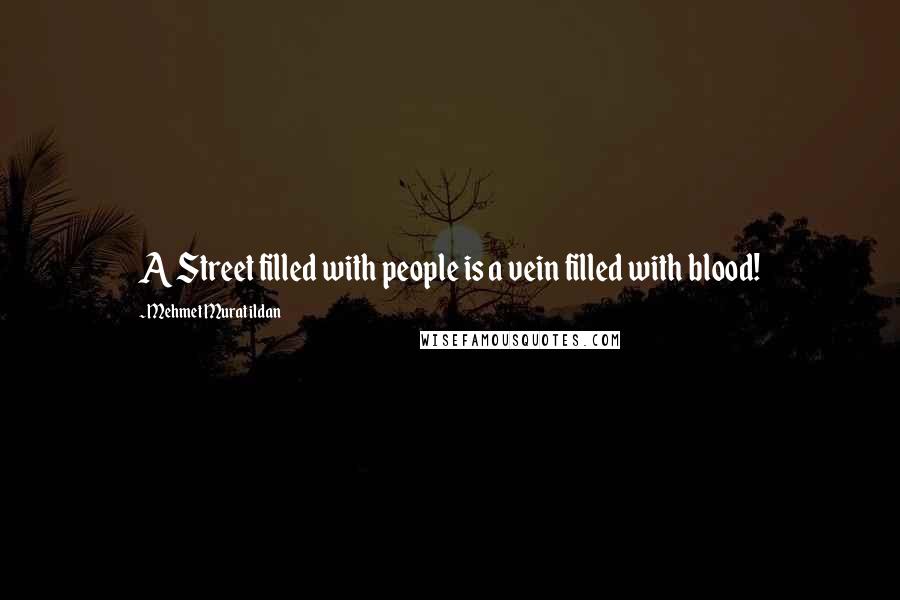Mehmet Murat Ildan Quotes: A Street filled with people is a vein filled with blood!